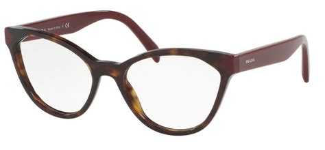 prada pr 02tv|Prada™ PR 02TV 2AU1O1 54 Havana Eyeglasses .